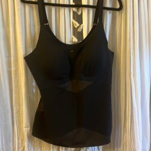 Honey love black and beige control camisole.